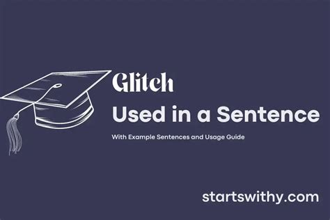 Examples of 'Glitch' in a Sentence .